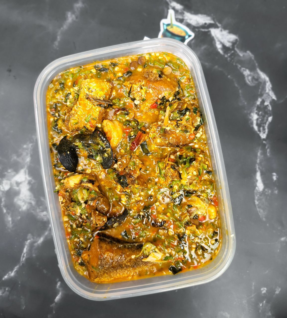 Sea Food Okro Soup Bowl